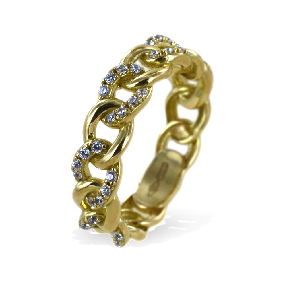 Anello a catena oro discount