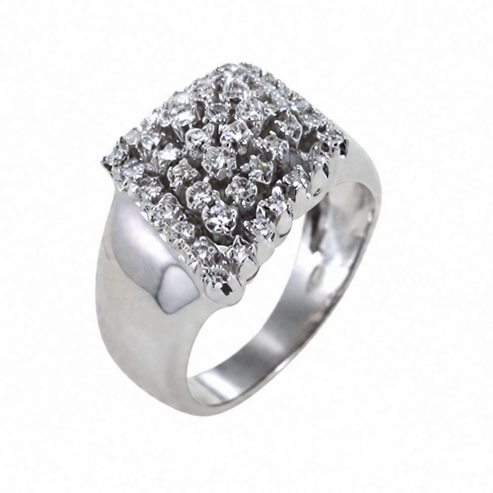 Anello fantasia di diamanti da mezzo carato