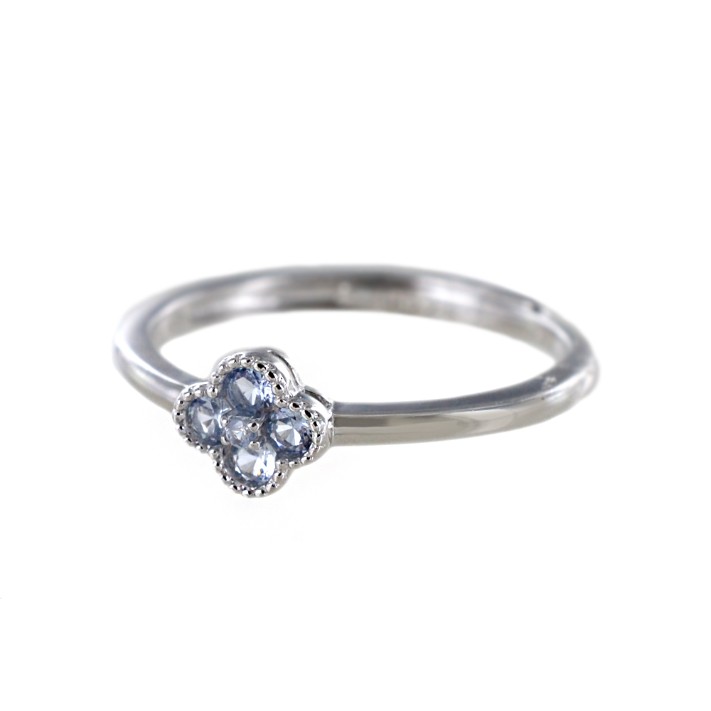 Anello Floraflex Azzurro Cuori Milano collezione Maggiolina 