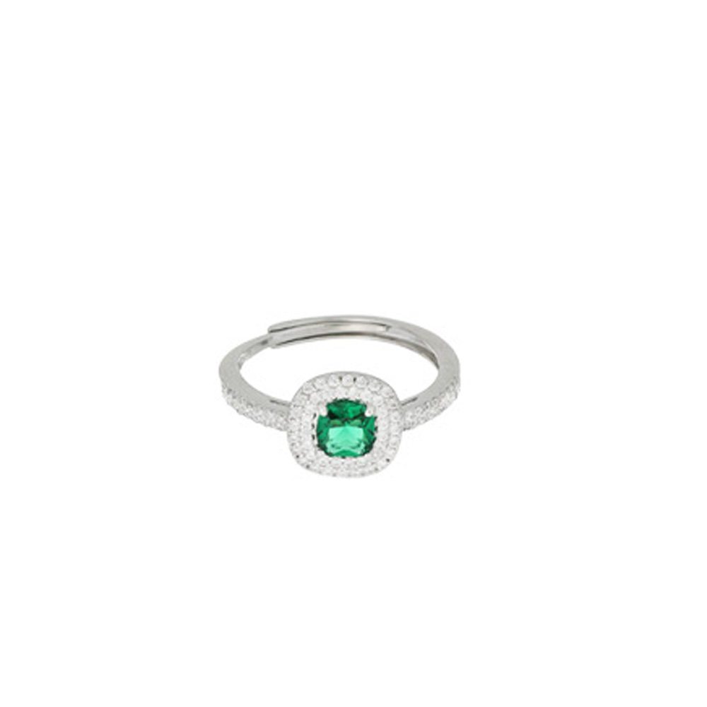 Anello Hope collezione Palazzo Reale Cuori Milano zircone Verde