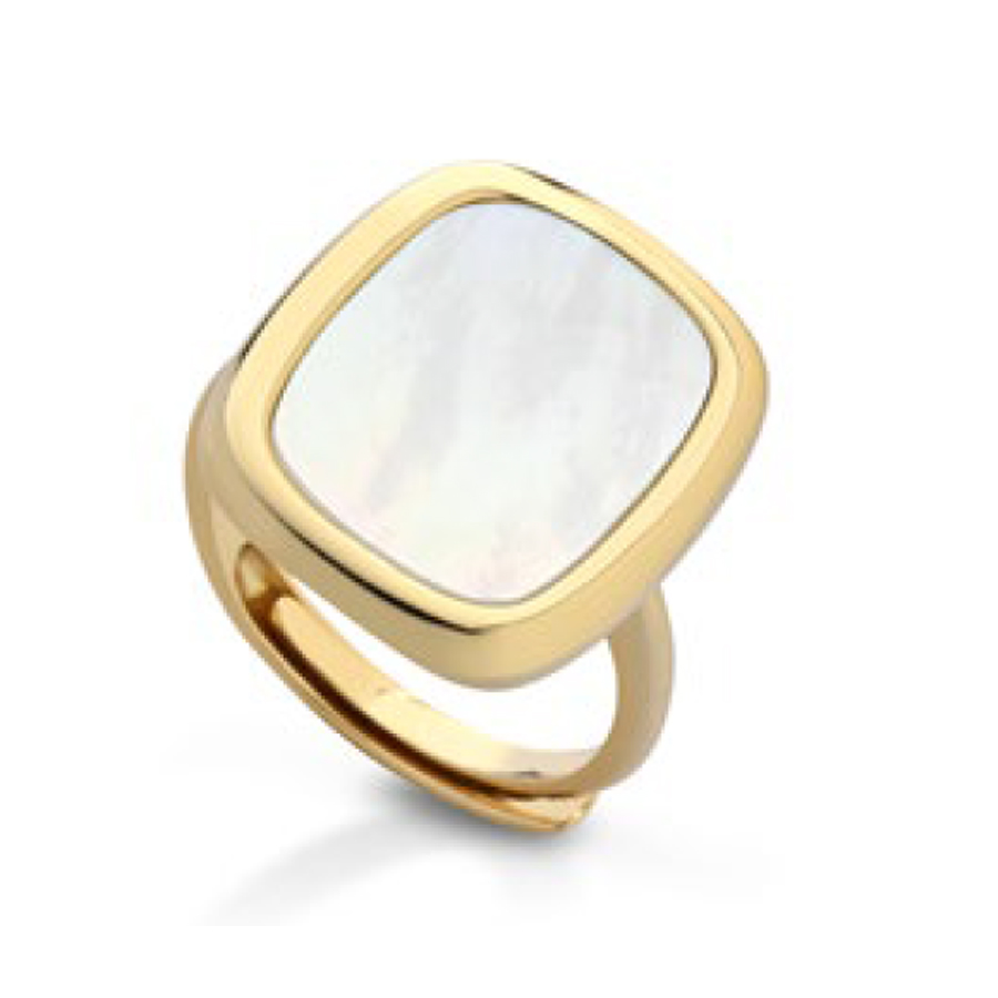 Anello in Argento giallo e Madreperla Australiana 