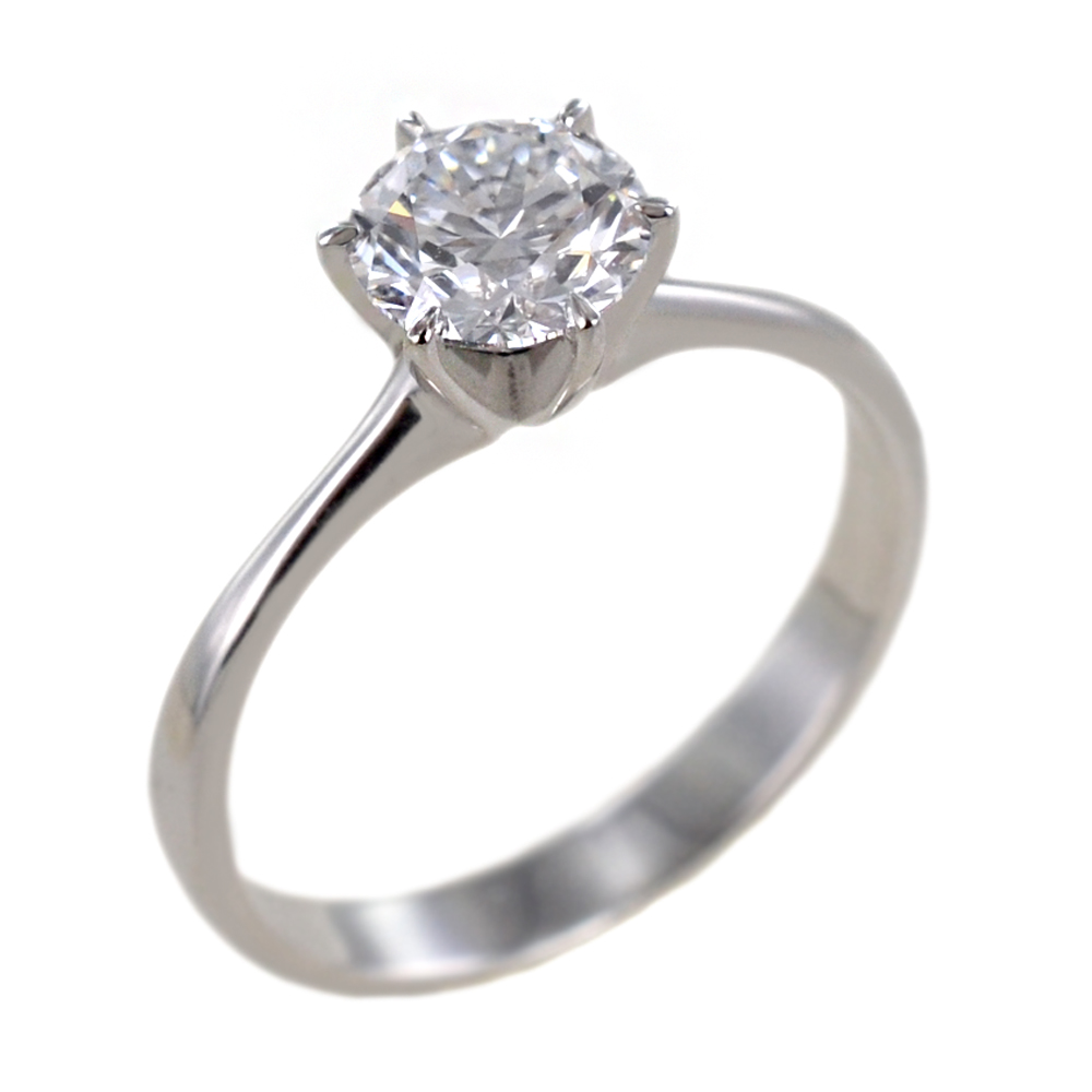 Anello Solitario Corona Diamante Lab Grown grande 1.07 carati cert IGI