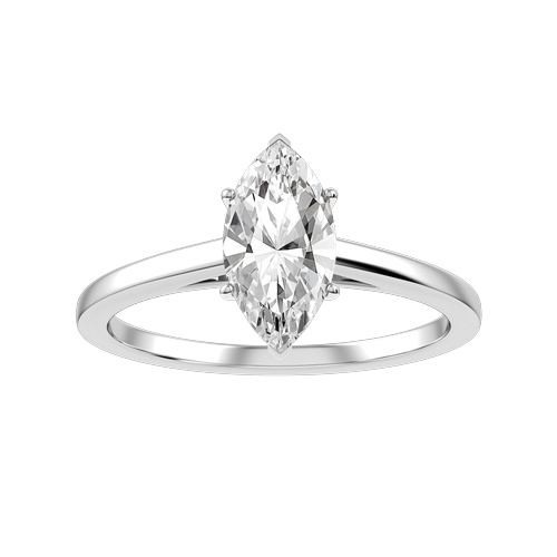 Anello Solitario Diamante Marquise Lab Grown grande 1.64 carati cert IGI