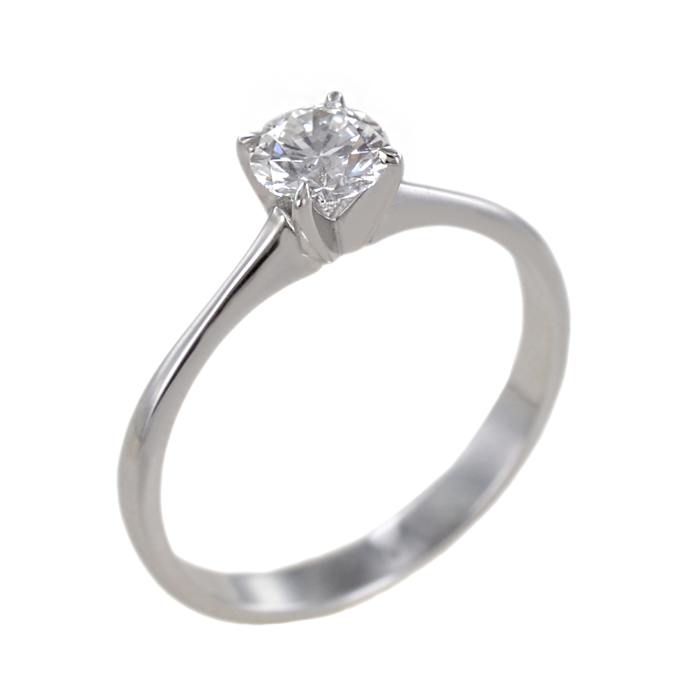 Anello Solitario dritto Diamante Lab Grown medio da 0.50 carati cert IGI