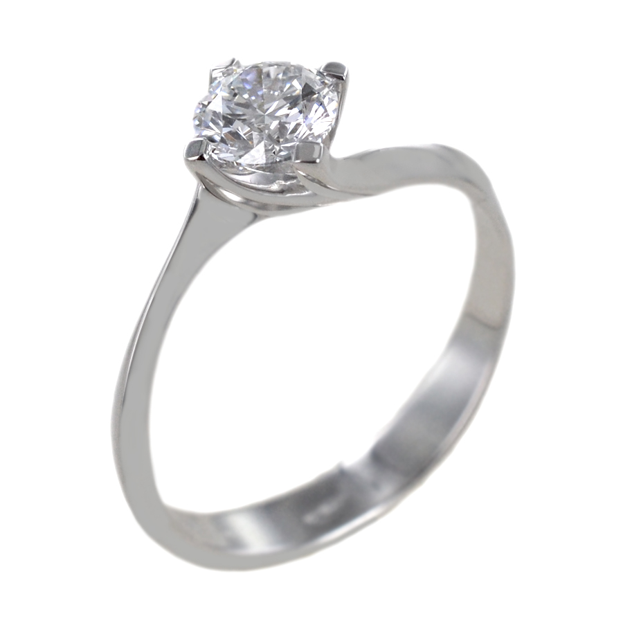 Anello Solitario Valentine Diamante Lab Grown grande da 0.74 carati cert IGI