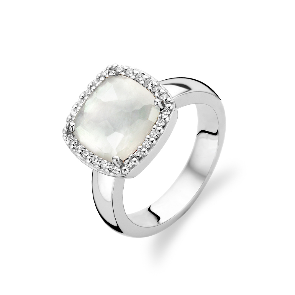 Ti Sento Milano silver and mother of pearl ring 1771MW