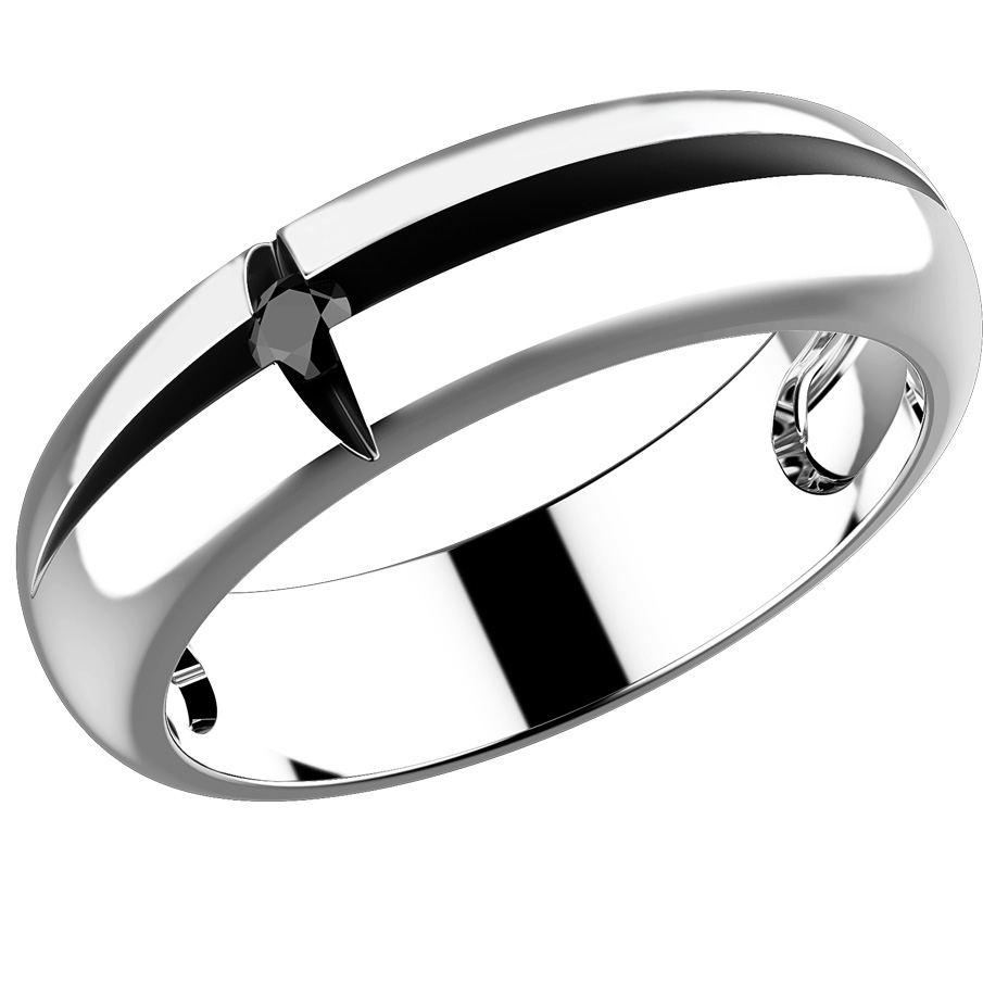 Anello da uomo on sale con pietra nera