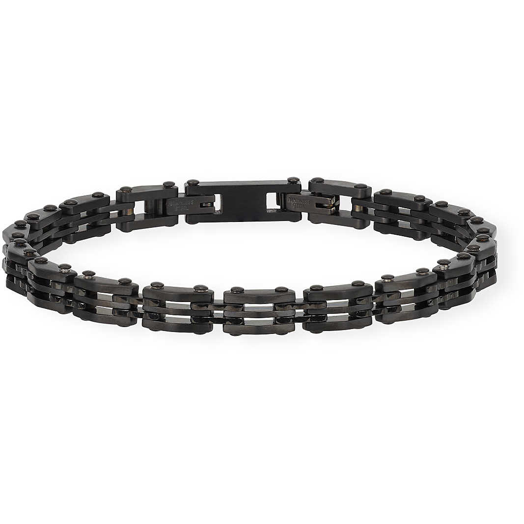 Bracciale 2Jewels Uomo Ancora acciaio nero Bike Type 232155