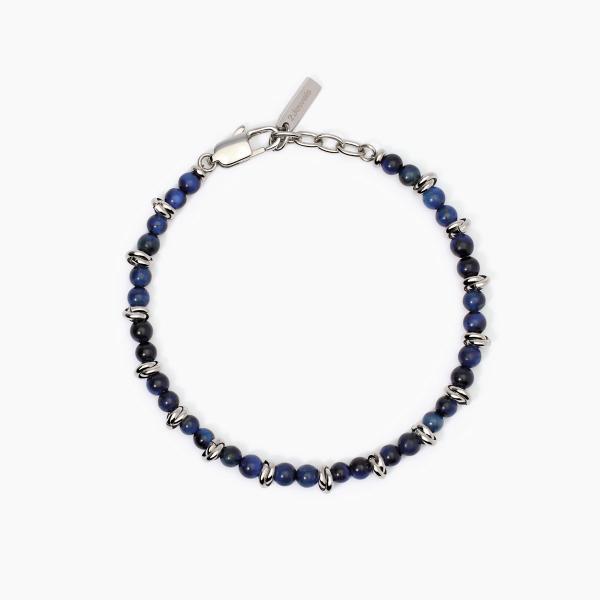 Bracciale 2Jewels Uomo Bracciale occhio di tigre blu