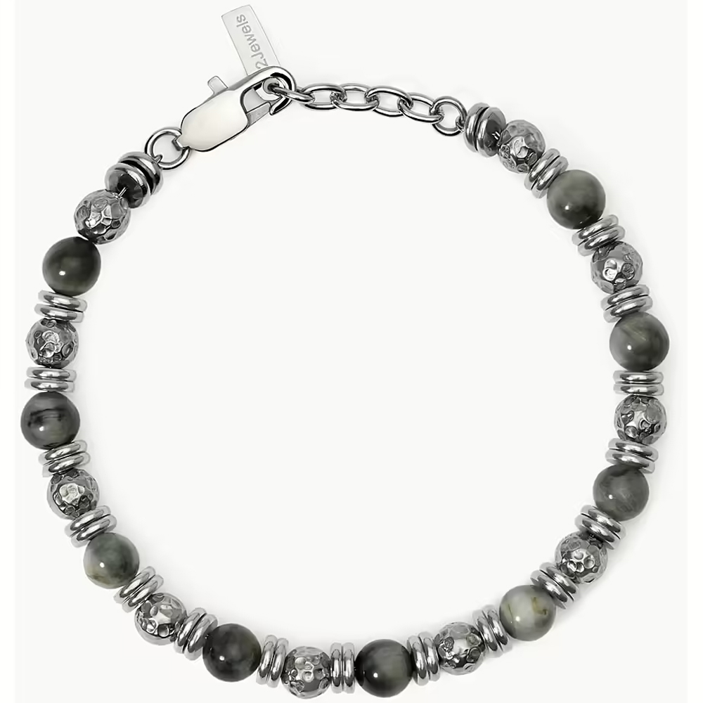 Bracciale 2Jewels Uomo collezione Original acciaio 316L e occhio di falco 232564