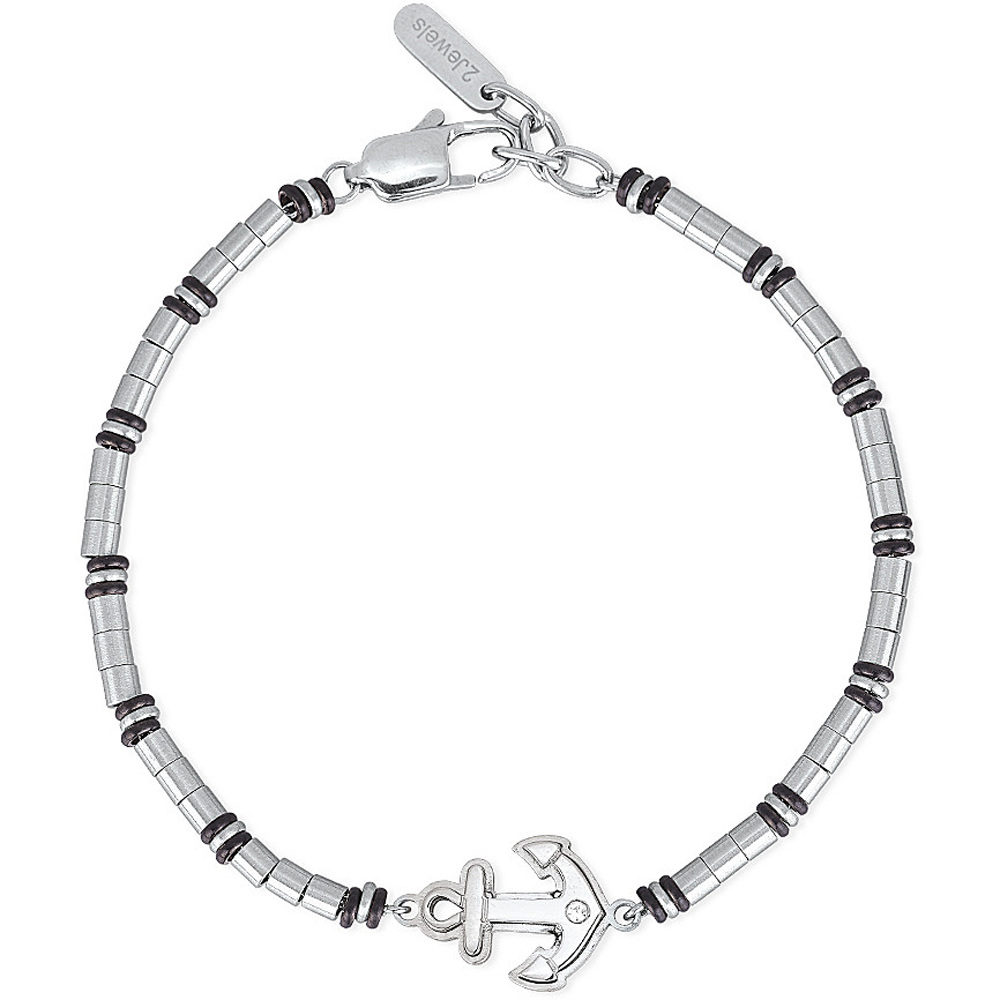 Bracciale 2Jewels Uomo della collezione Navy Ancora in acciaio 232169