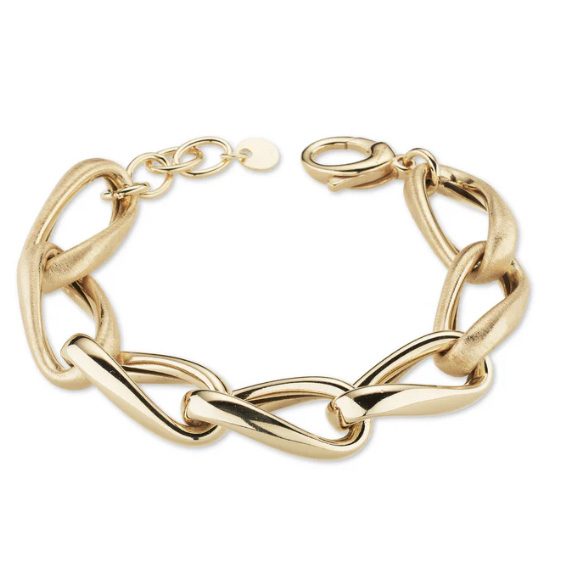 Bracciale a catena Dvccio in argento dorato 24 kt 