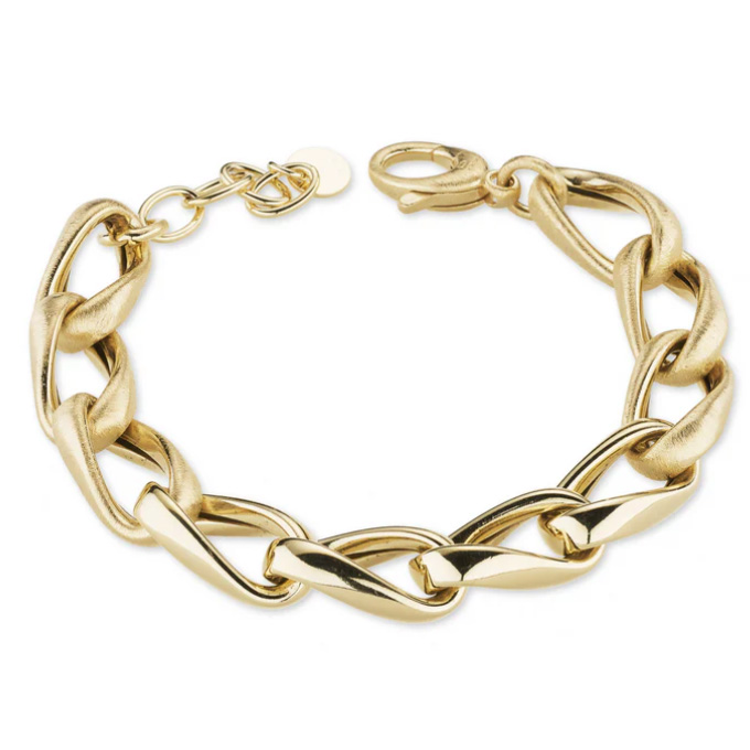 Bracciale a catena Dvccio in argento dorato 24 kt 