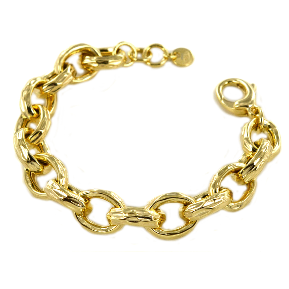 Bracciale a catena Dvccio in argento dorato 24 kt 
