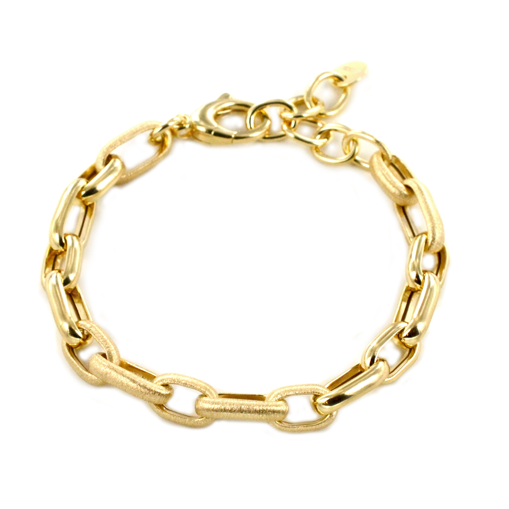 Bracciale a catena Dvccio in argento dorato 24 kt 