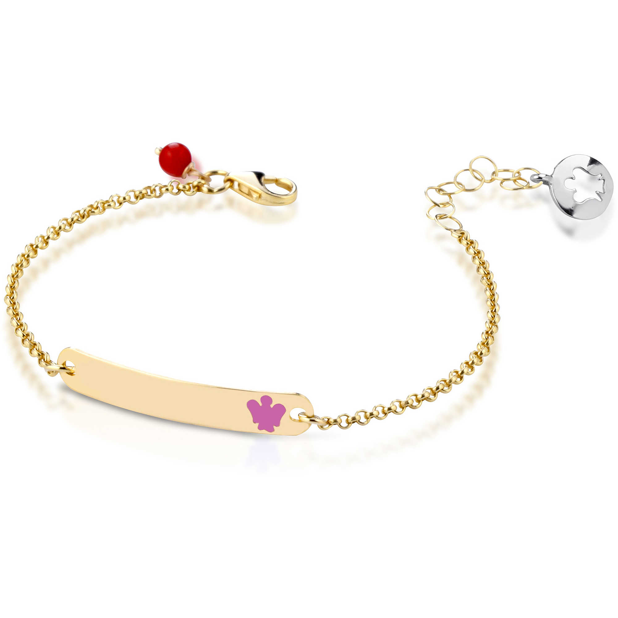 Bracciale Bambina Roberto Giannotti in oro 9kt Angioletto a targhetta NKT 272