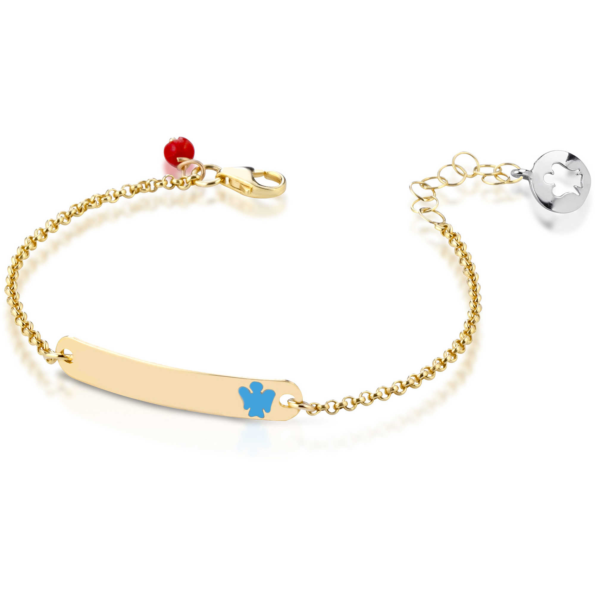 Bracciale Bambino Roberto Giannotti in oro 9kt Angioletto a targhetta NKT 273