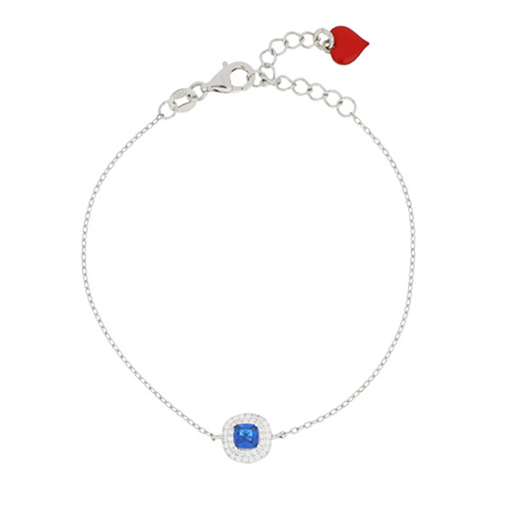 Bracciale Blu Flash collezione Palazzo Reale Cuori Milano zircone Blu