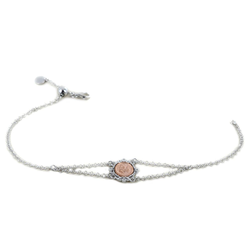 Bracciale con Angelo Cherubino in argento