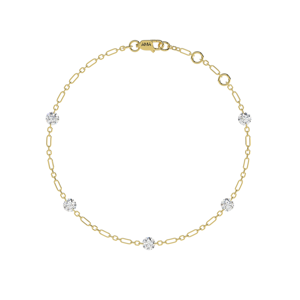 Bracciale con punti luce Diamanti Lab Grown 0.86 ct
