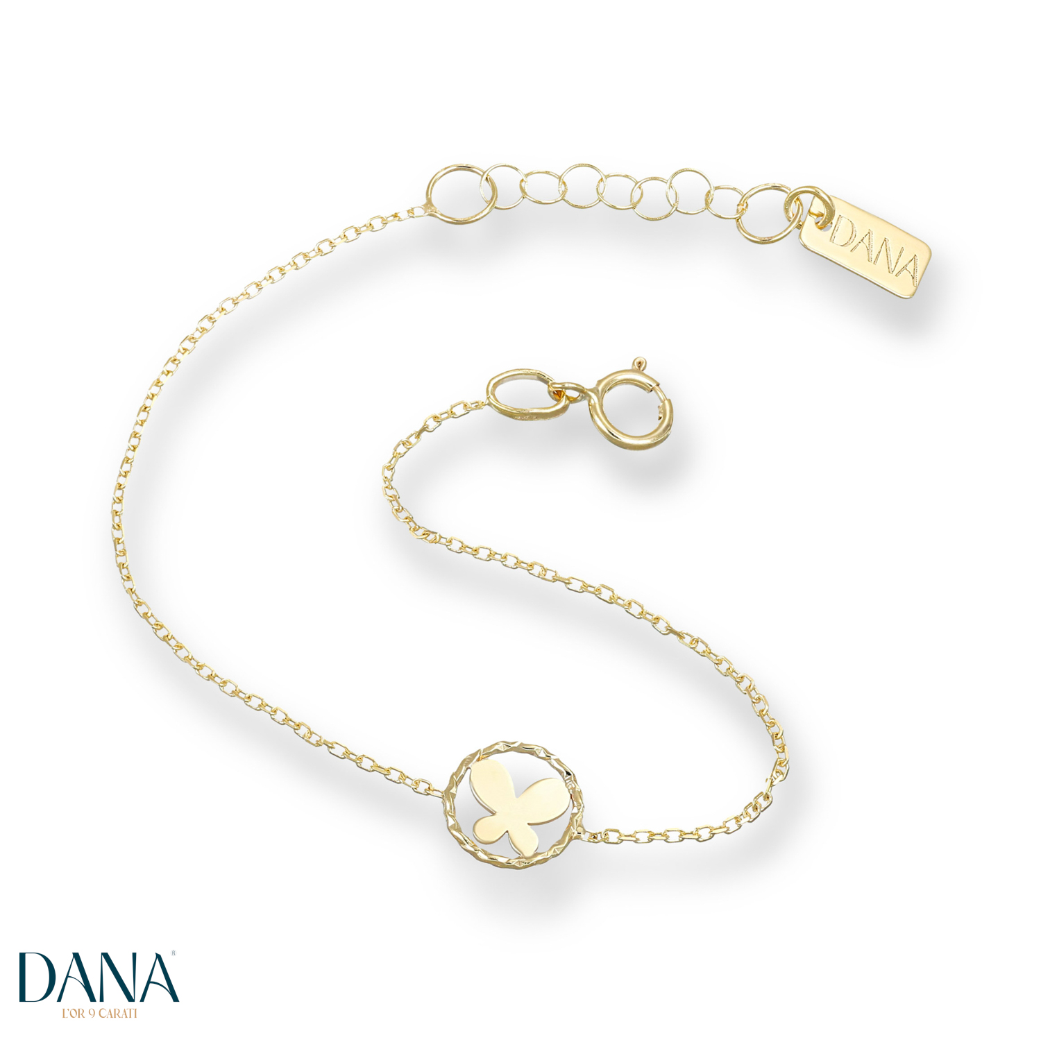 Bracciale da Bambina Farfalla in oro 9 kt