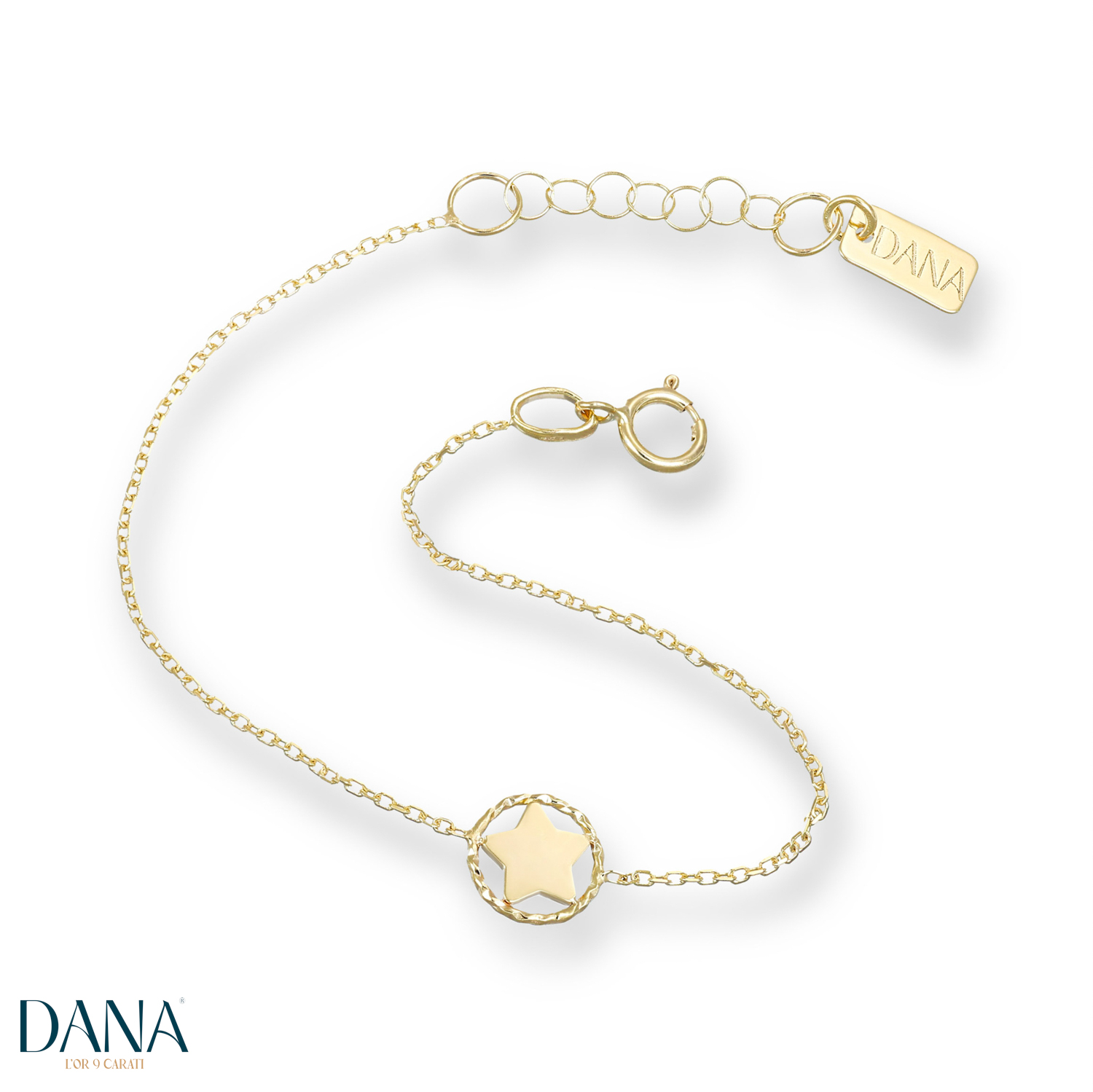 Bracciale da Bambina stella in oro 9 kt