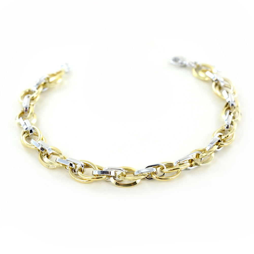 Citerna Bracciale Da Donna In Oro Giallo 9 Carati - Confezione Regalo Con Certificato
