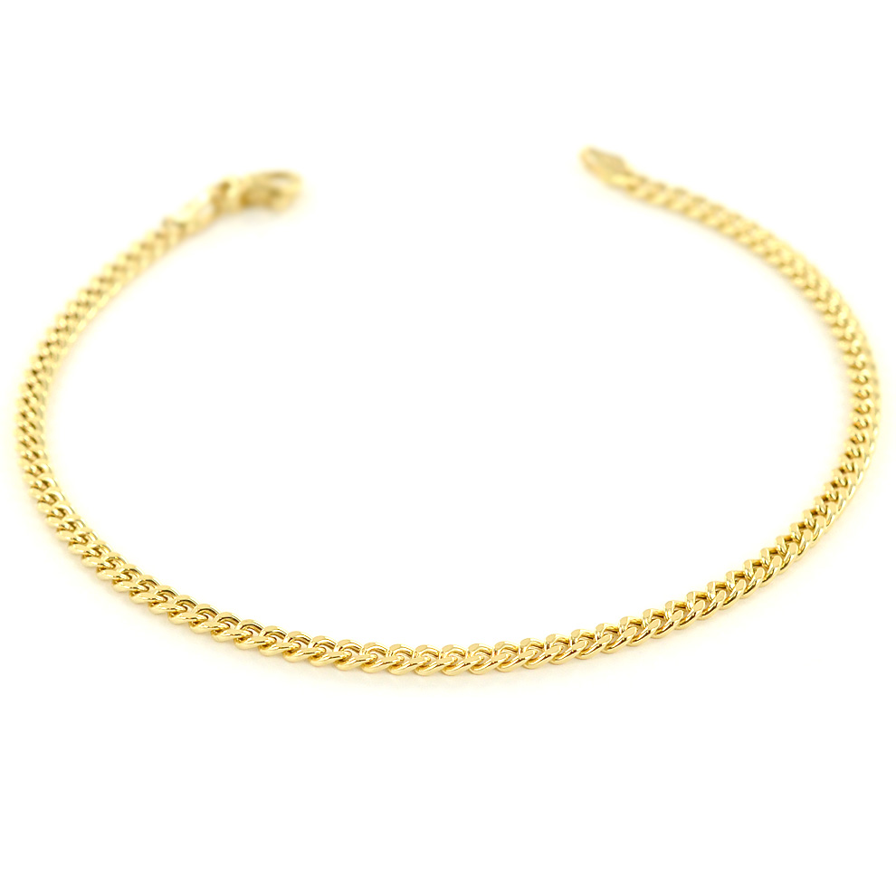 Bracciale da uomo in oro 19.50 cm groumette oreficeria aretina