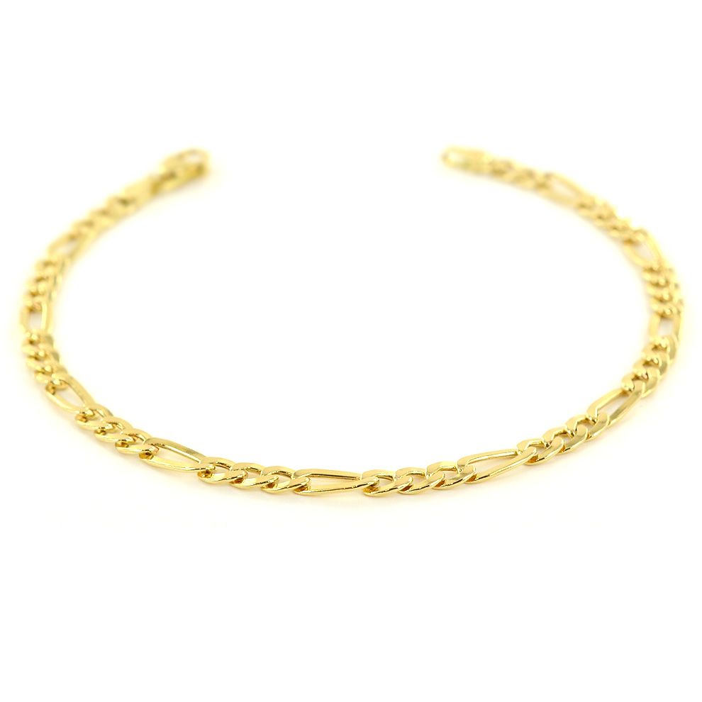 Bracciale da uomo in oro 21 cm ultrapiatto