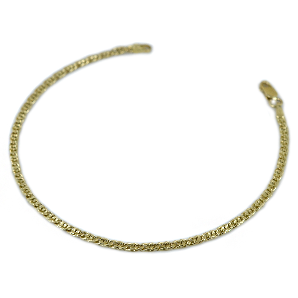 Bracciale da uomo in oro giallo 19 cm ultrapiatto