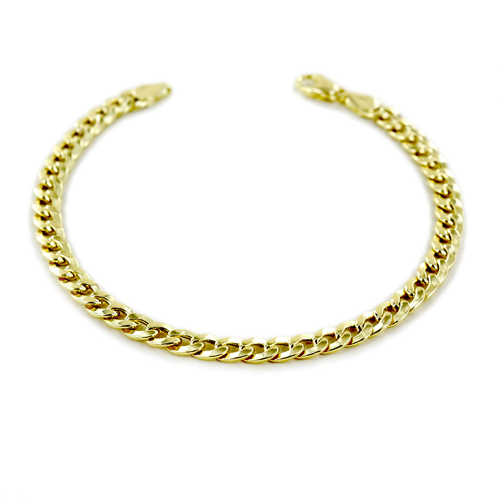 Bracciale da uomo medio in oro 19.50 cm groumette oreficeria aretina