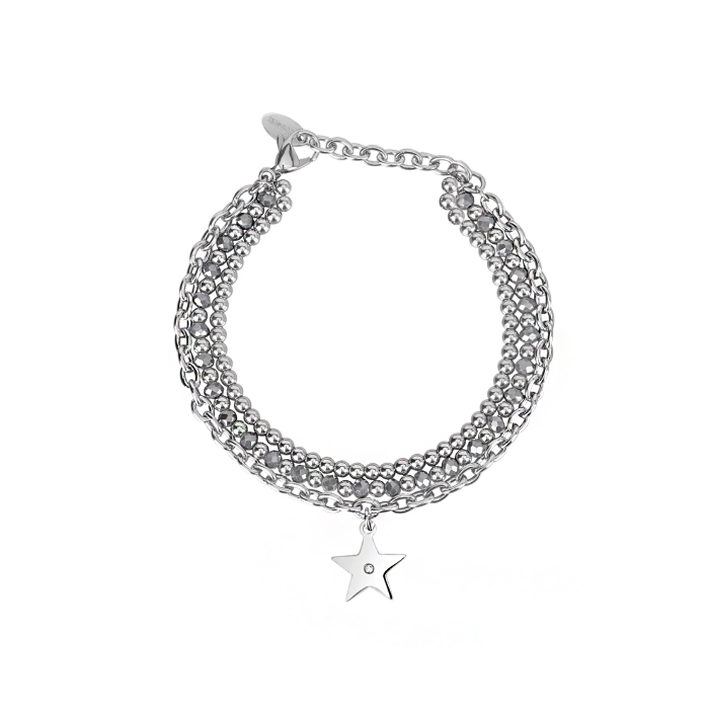 Bracciale Donna 2Jewels in Acciaio e cristalli Stella collezione Starlook 232121