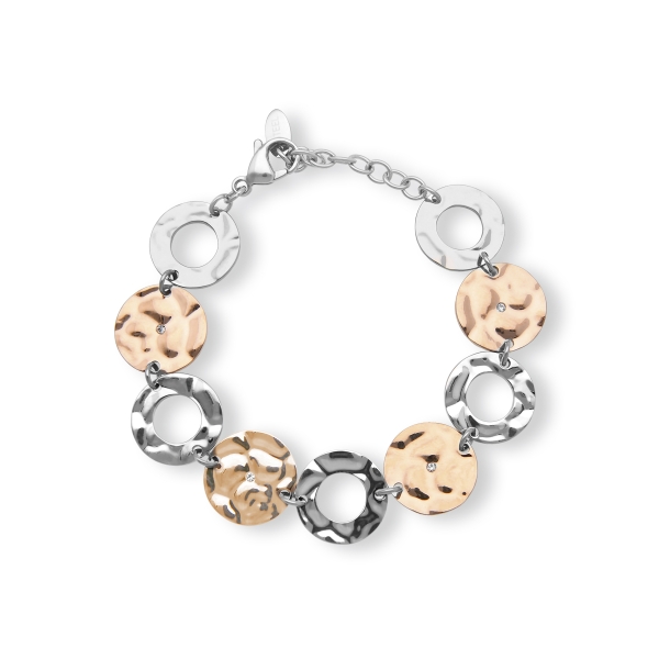 Bracciale Donna 2Jewels in Acciaio e PVD rose con cristalli 232222