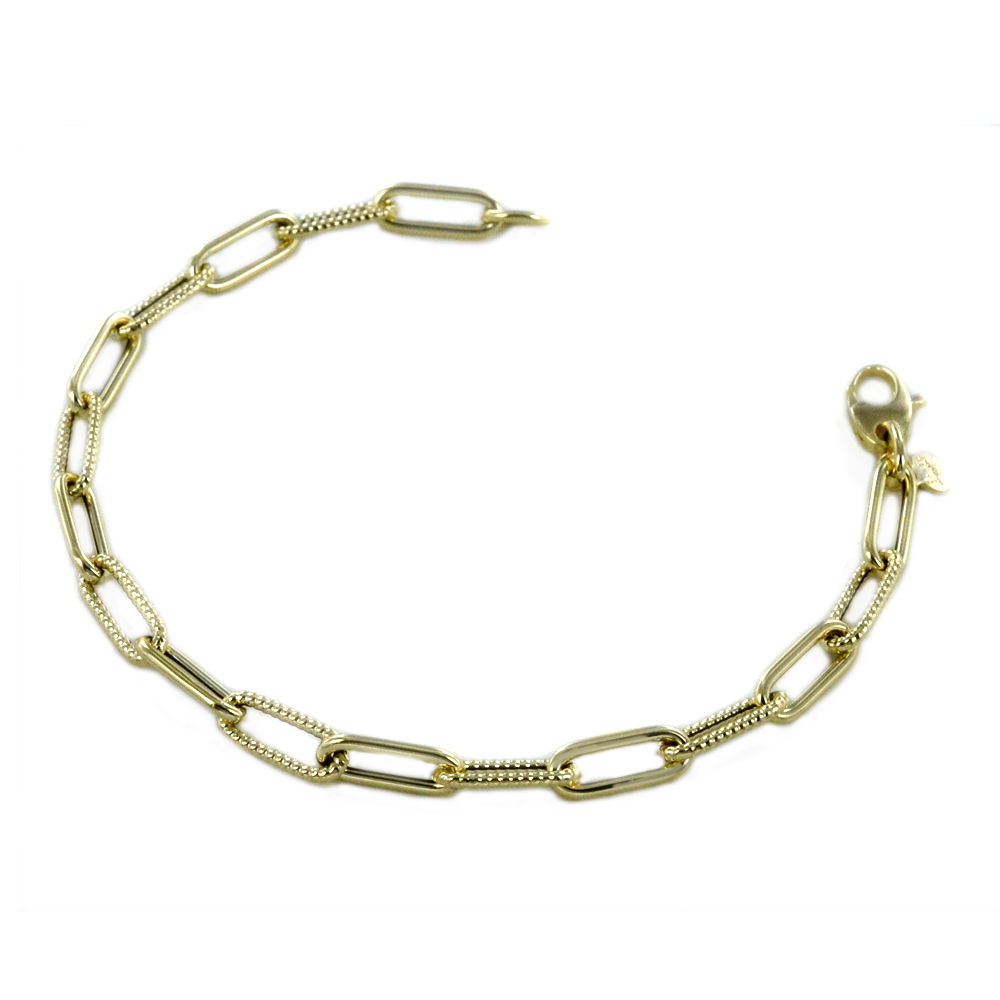 Bracciale Donna a catena fantasia in oro giallo  