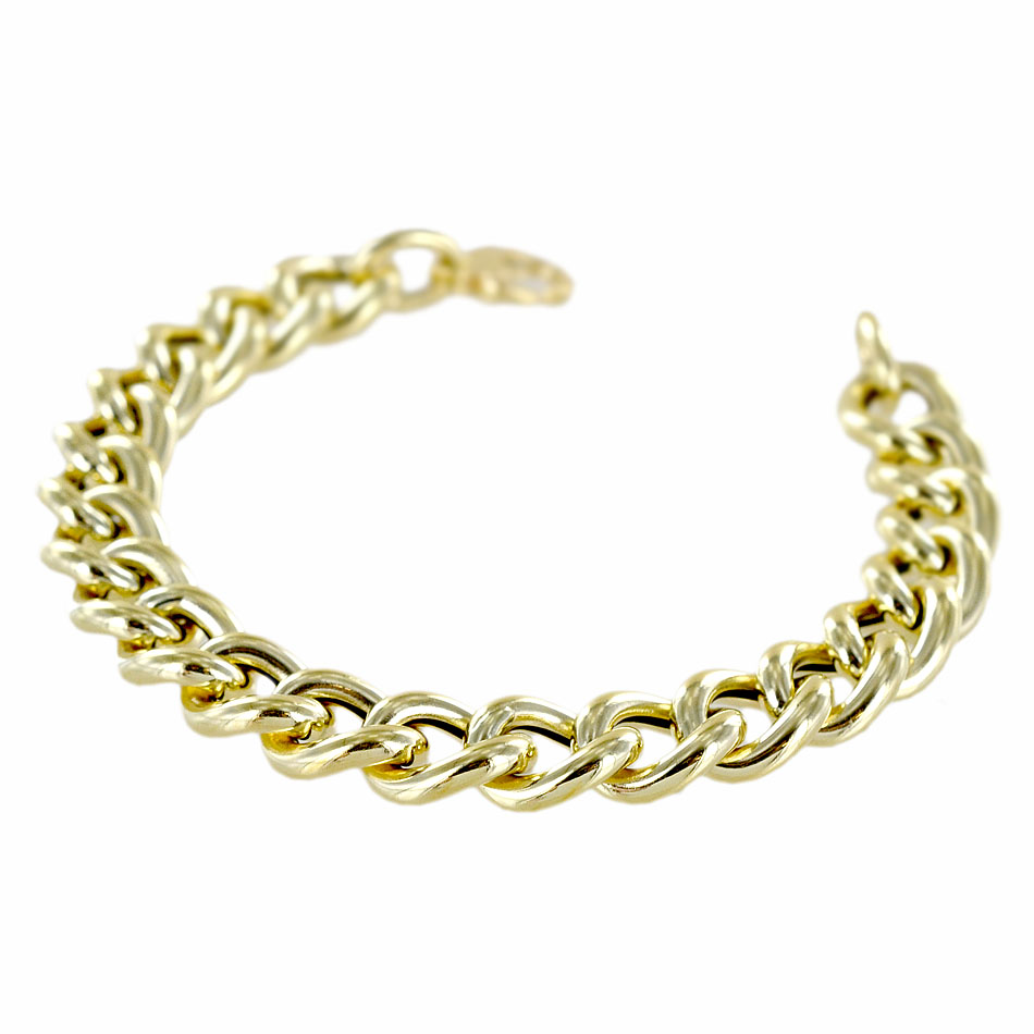 Bracciale In Oro Giallo 750 Ragazze Con Croce Con Zirconi