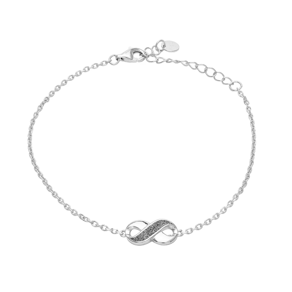 Bracciale donna gioielli Rebecca in Argento Infinito con polvere di diamanti SJLBAA76