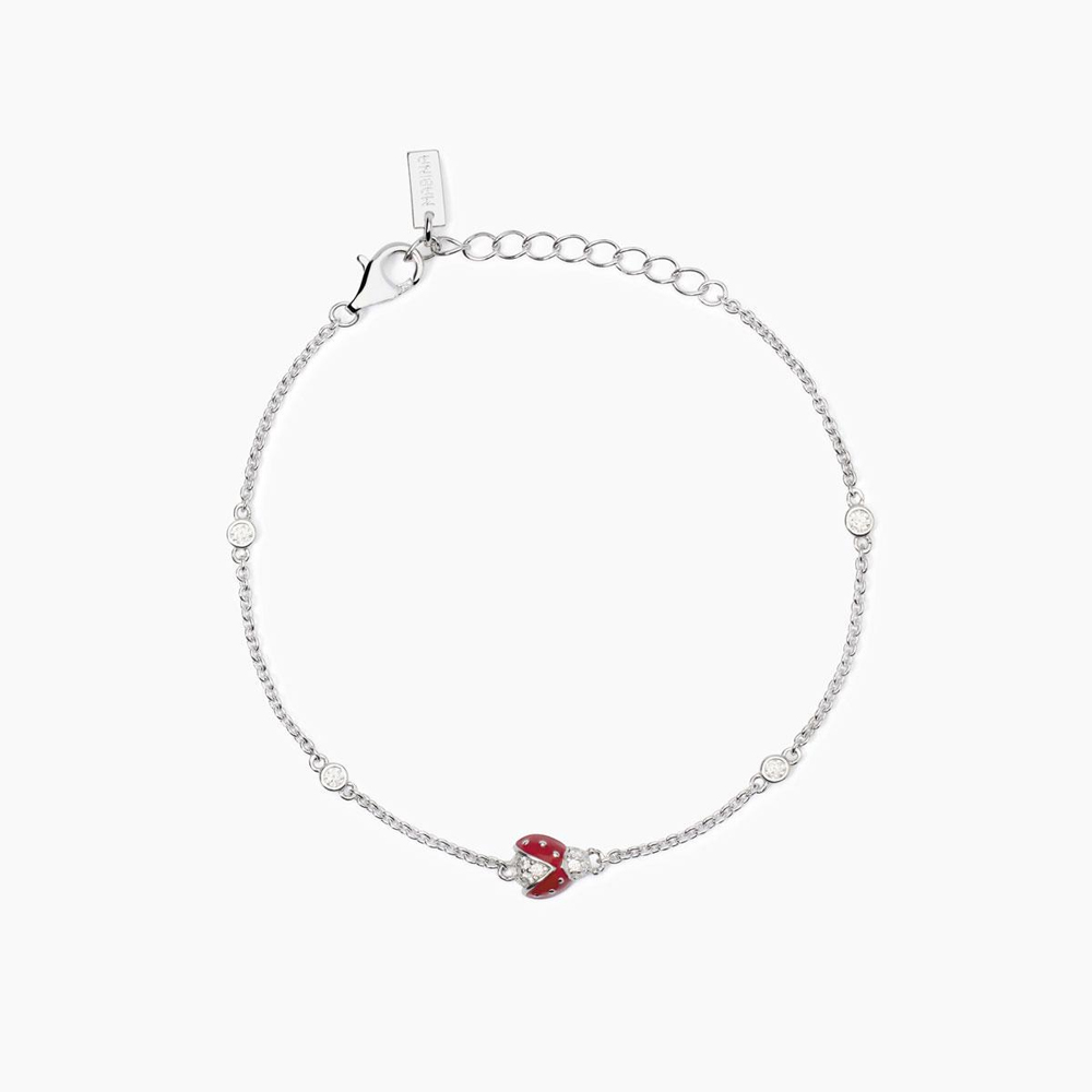 Bracciale Donna Mabina in Argento con Coccinella e zirconi bianchi 533892