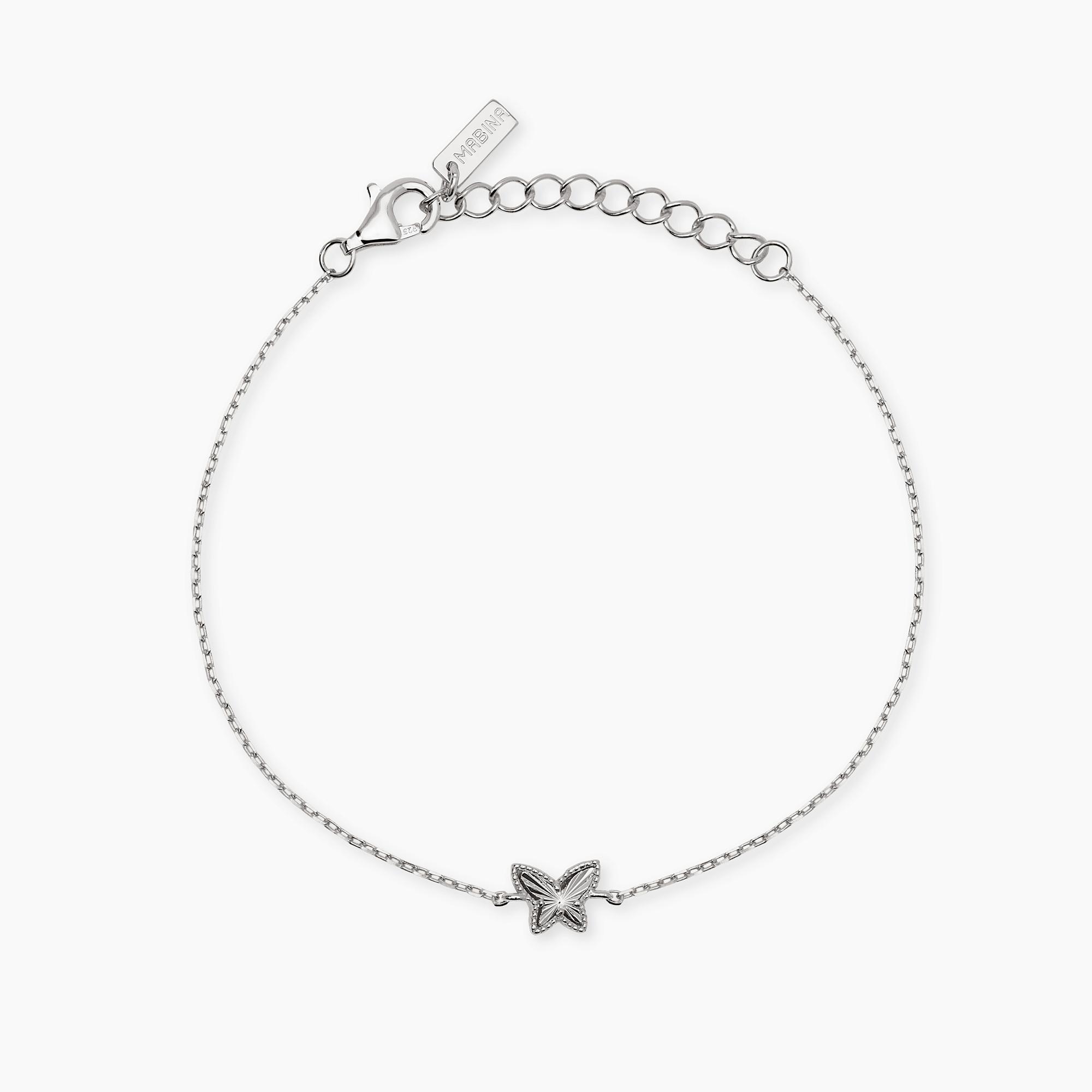Bracciale donna Mabina in argento con farfalla 534167