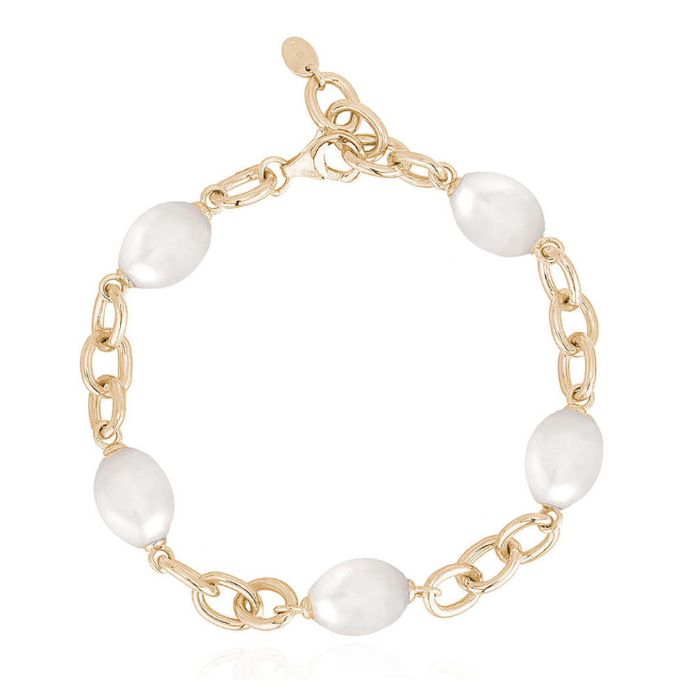 Bracciale donna Mabina in argento con perle coltivate barocche 533451