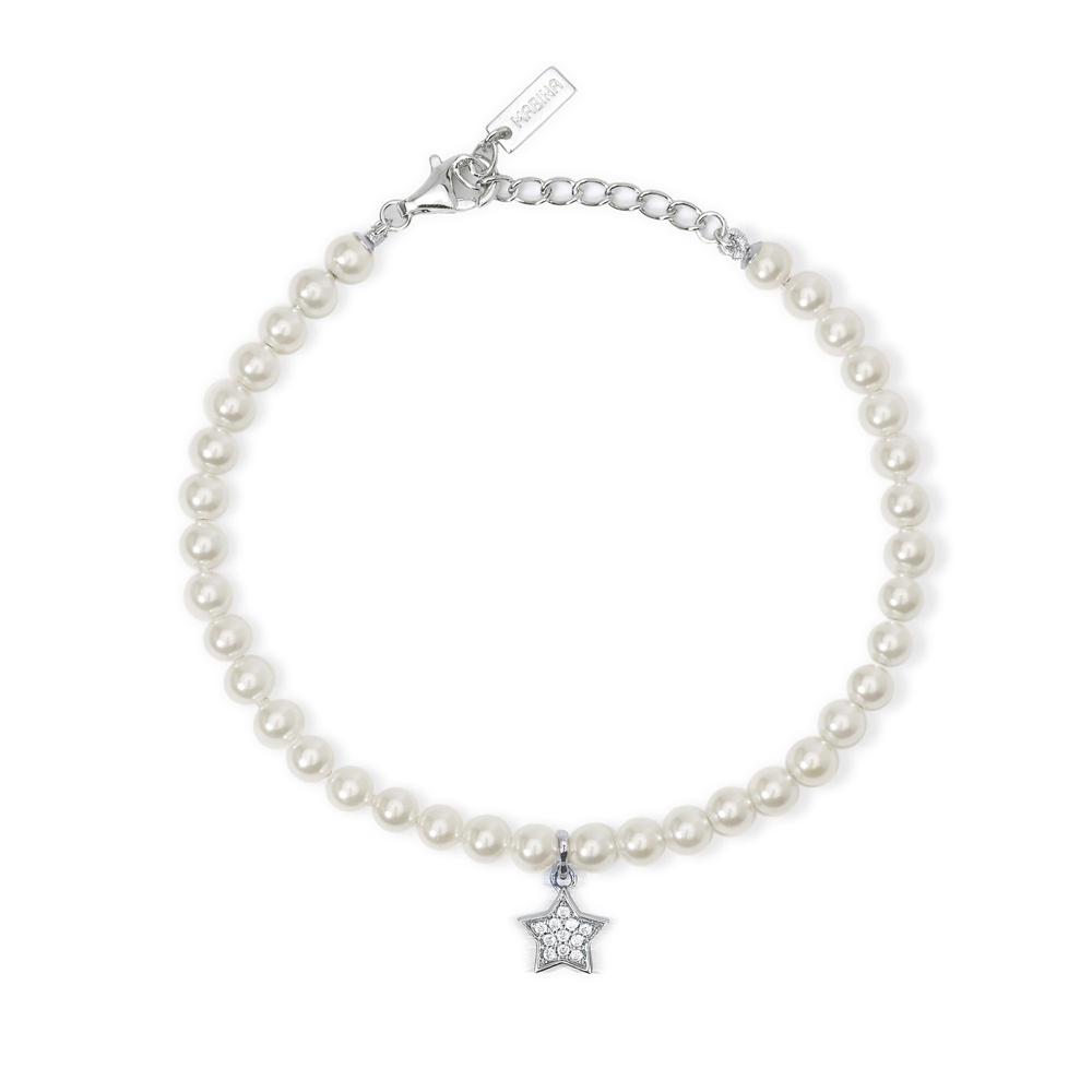 Bracciale Donna Mabina in Argento con perle conchiglia e stella 533736