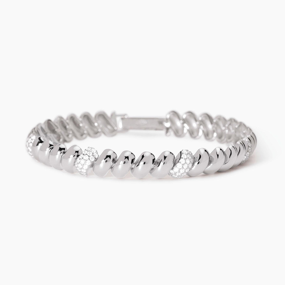 Bracciale donna Mabina in argento maglia San Marco 533942-18