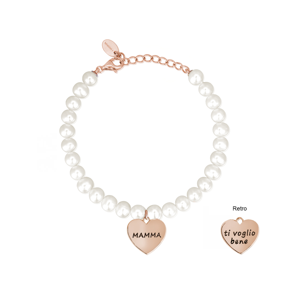 Bracciale Donna Mabina in Argento MAMMA TI VOGLIO BENE