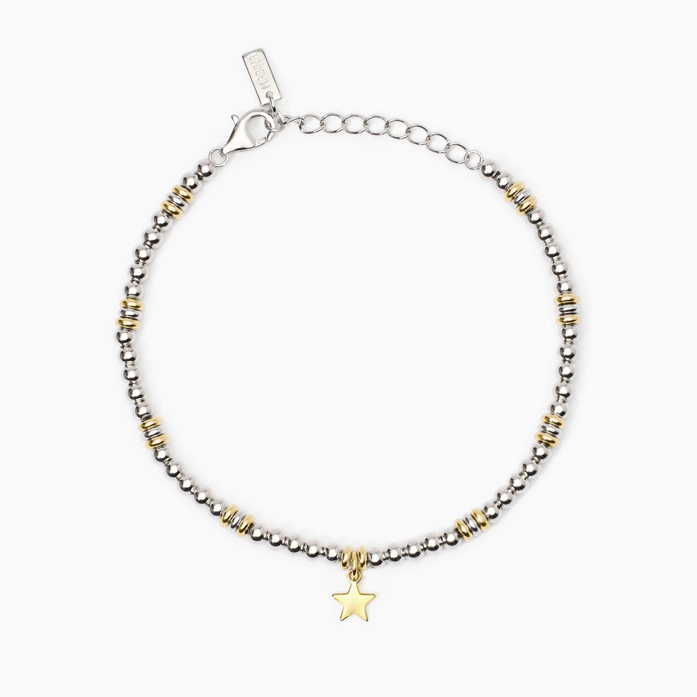 Bracciale Donna Mabina in Argento placcato oro giallo con stella 533840