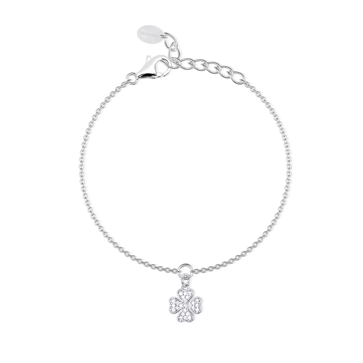 Bracciale Donna Mabina in Argento Quadrifoglio con zirconi