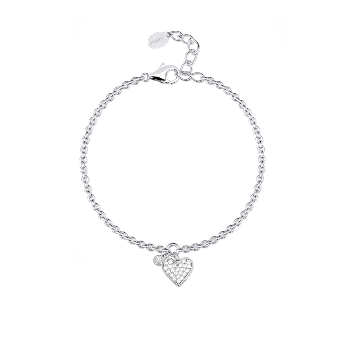 Bracciale Donna Mabina in Argento Cuore con Zirconi 