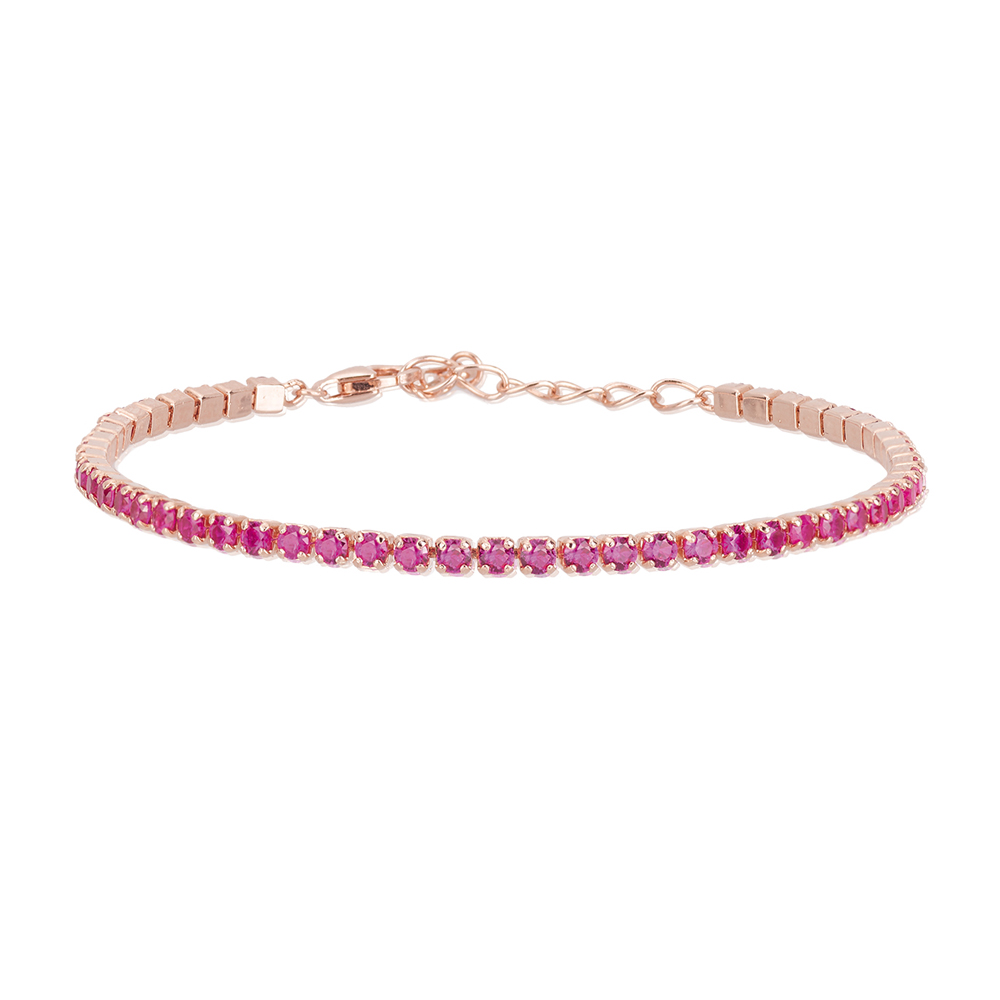 Bracciale Donna Mabina in Argento rosato e rubino sintetico 533327