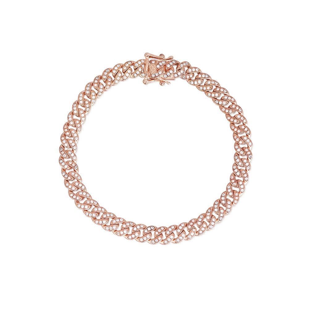 Bracciale Donna Mabina in Argento rosato e zirconi bianchi 533333-S