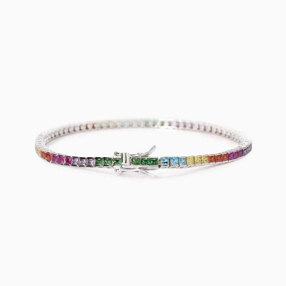 Bracciale Donna Mabina in Argento Tennis con zirconi colorati 533881-16