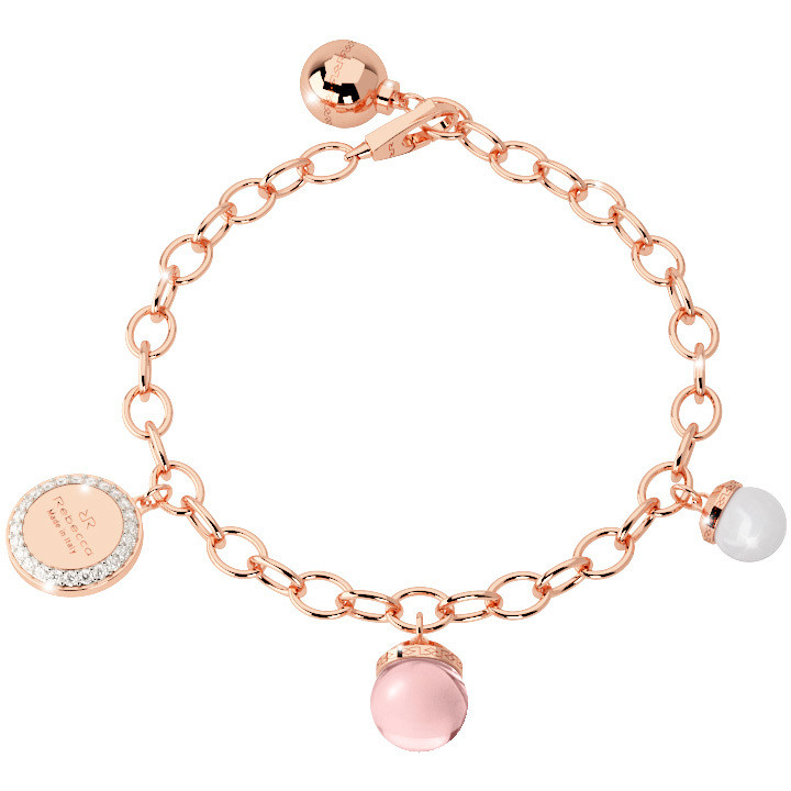 BRACCIALE DONNA REBECCA IN BRONZO CON CHARM HOLLYWOOD PEARL