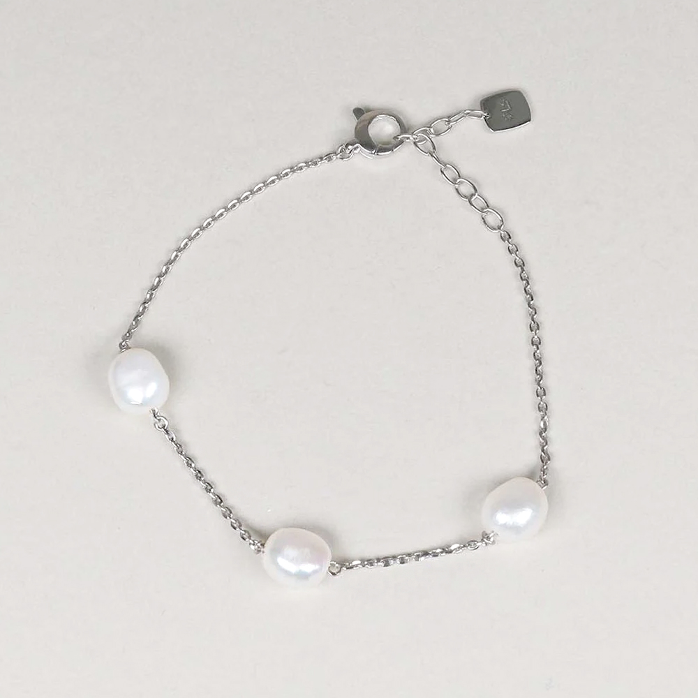 Bracciale gioielli Rebecca in Argento con perle trilogy SR1BBP02